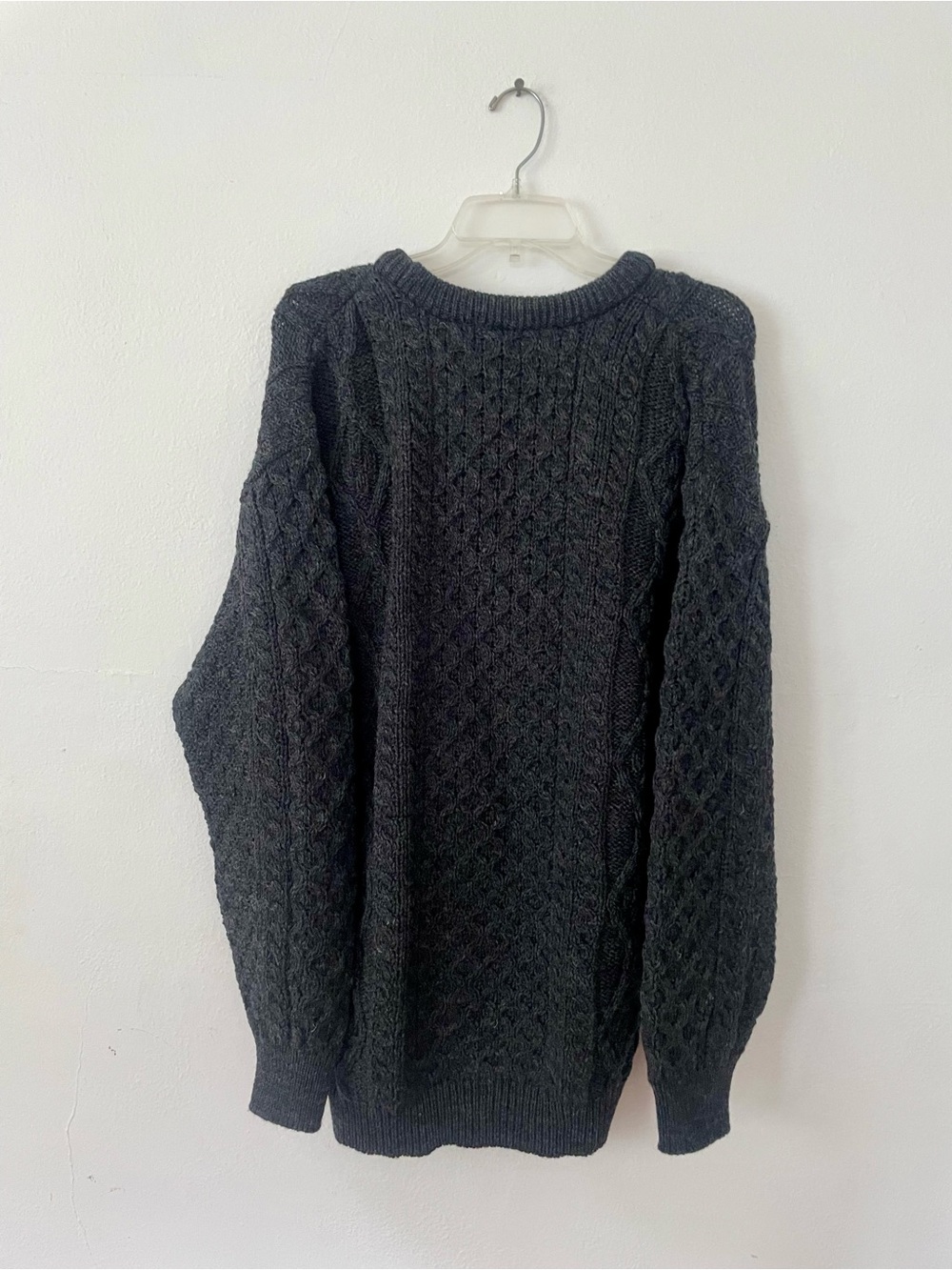 Aran Crafts Wool Knit Crewneck Sweater - Picture 3 of 3